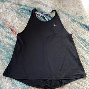Like New!  Under Armour black tank size large